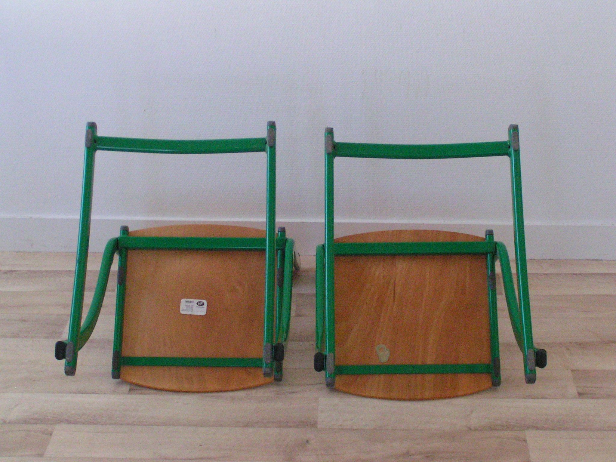 Paire de chaises traîneau