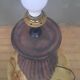Glazed terracotta lamp