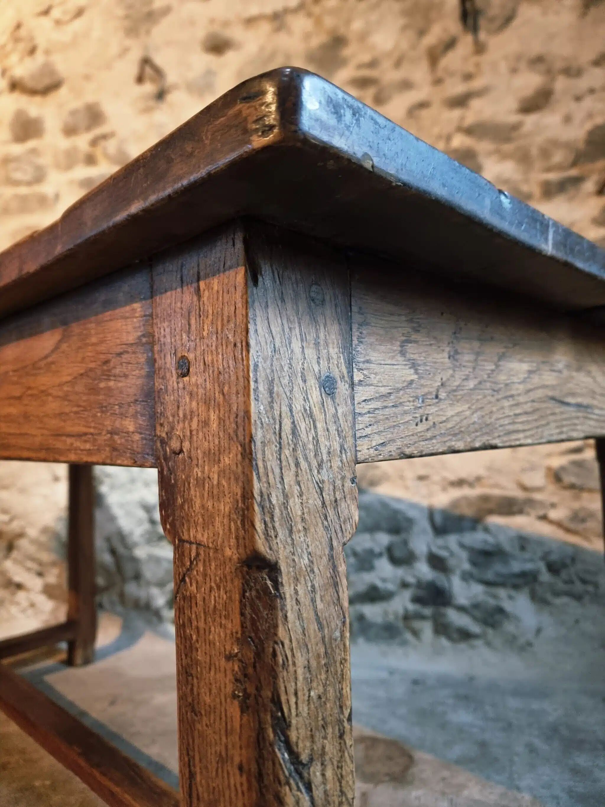 Antique French dining table, 18th century