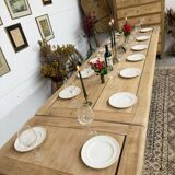 Farmhouse table with 2 extensions