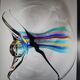 Livio Seguso, zware Murano glassen kom, Rainbow Design, 1993.