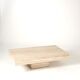 Vintage Italian coffee table in travertine, 1980s