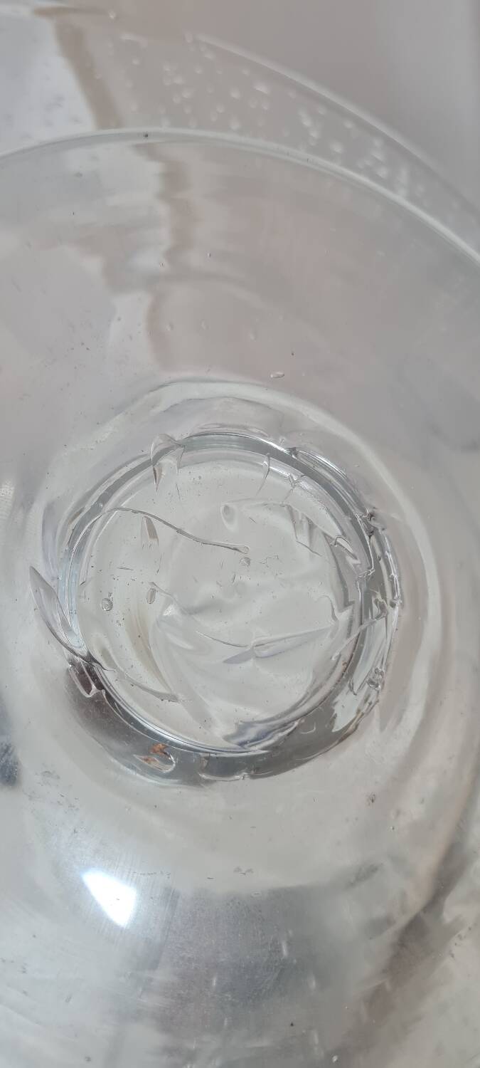 Large Biot glass bowl