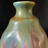Vase en grès flammé piriforme signé Alfred Lebret (1871-1955) cf. Aure