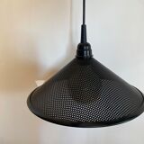 Black perforated metal suspension