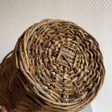 Panier rond bois tressé