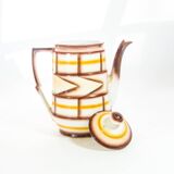 Art deco teapot spritzdekor