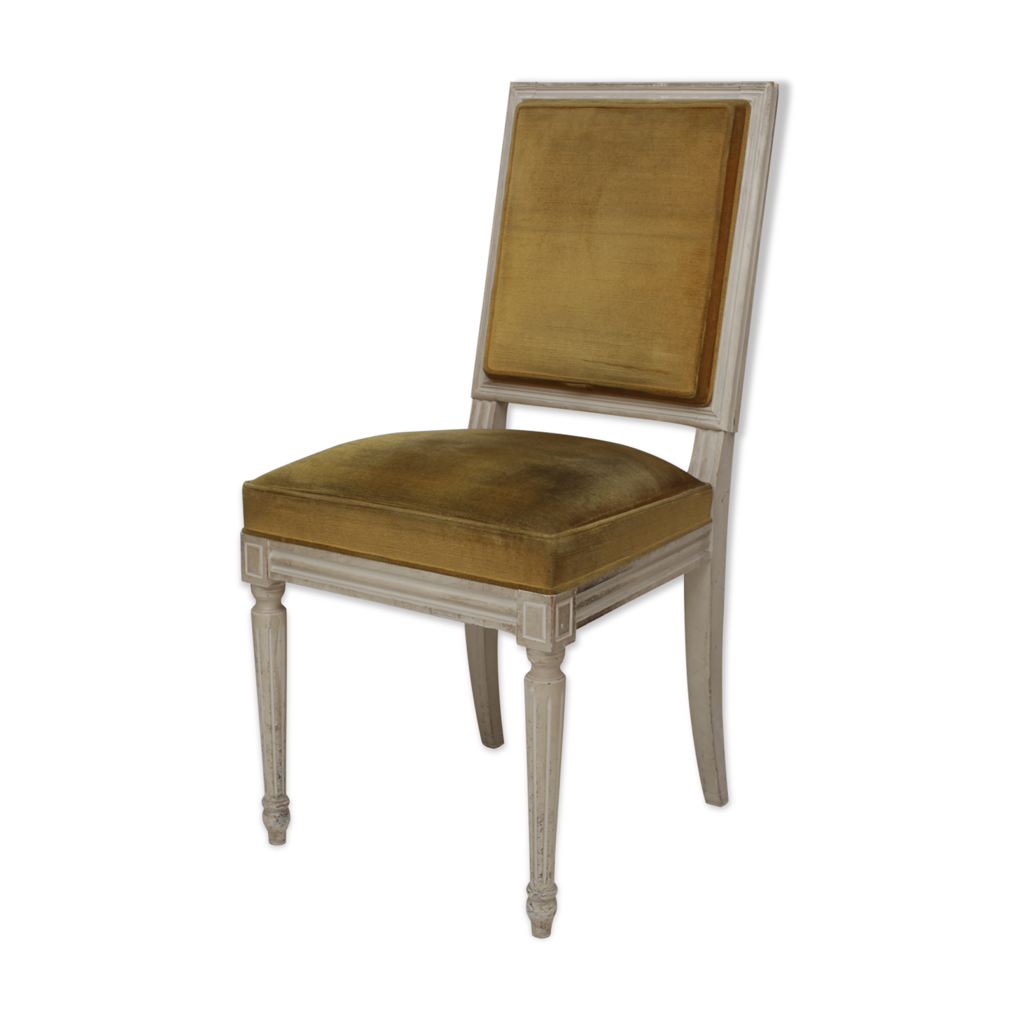 Wooden chair and solid velvet