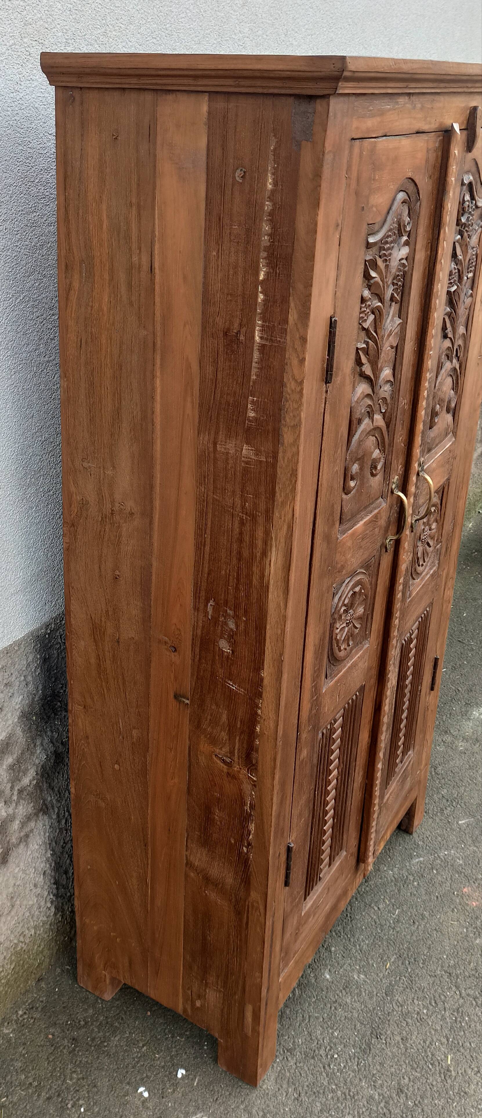 Antique wooden wardrobe