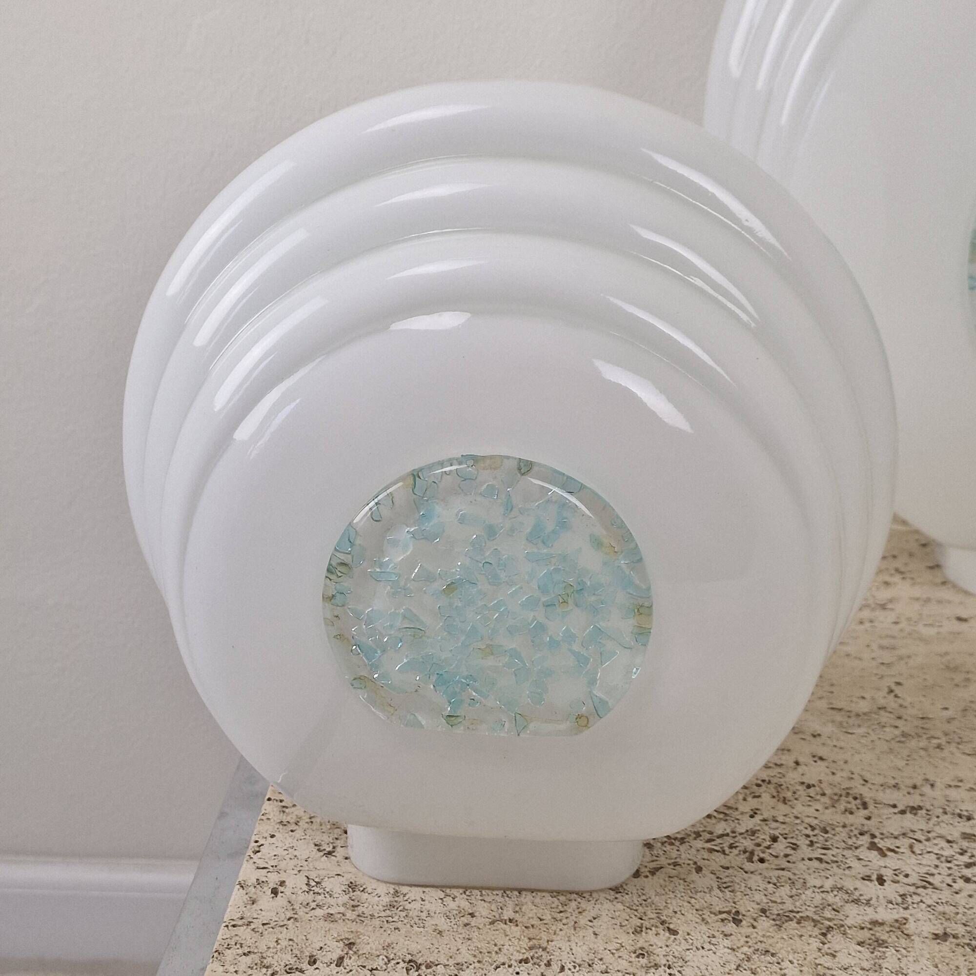 Rare 1970s Murano Glass Table Lamps by Ferro & Lazzarini - Set of 3