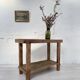 Establishment / console in raw wood
