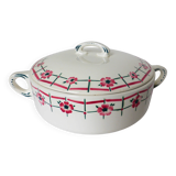 Soup tureen, vintage vegetable dish from Céranord St Amand model Monique 2103166