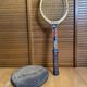 Vintage adidas tennis racket ilie năstase wood + black cover