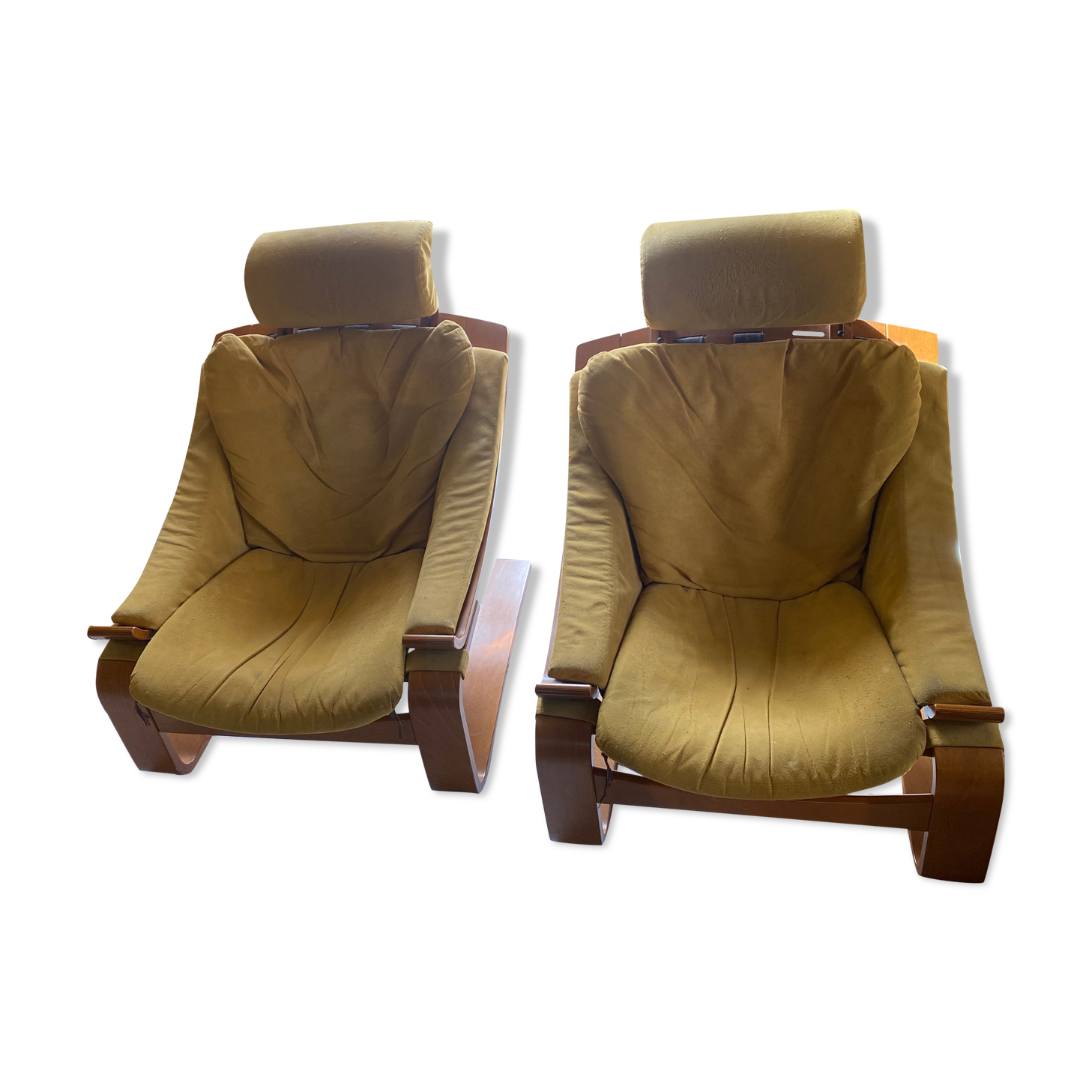 Pair of armchairs Nelo Mobele, Åke Fribytter