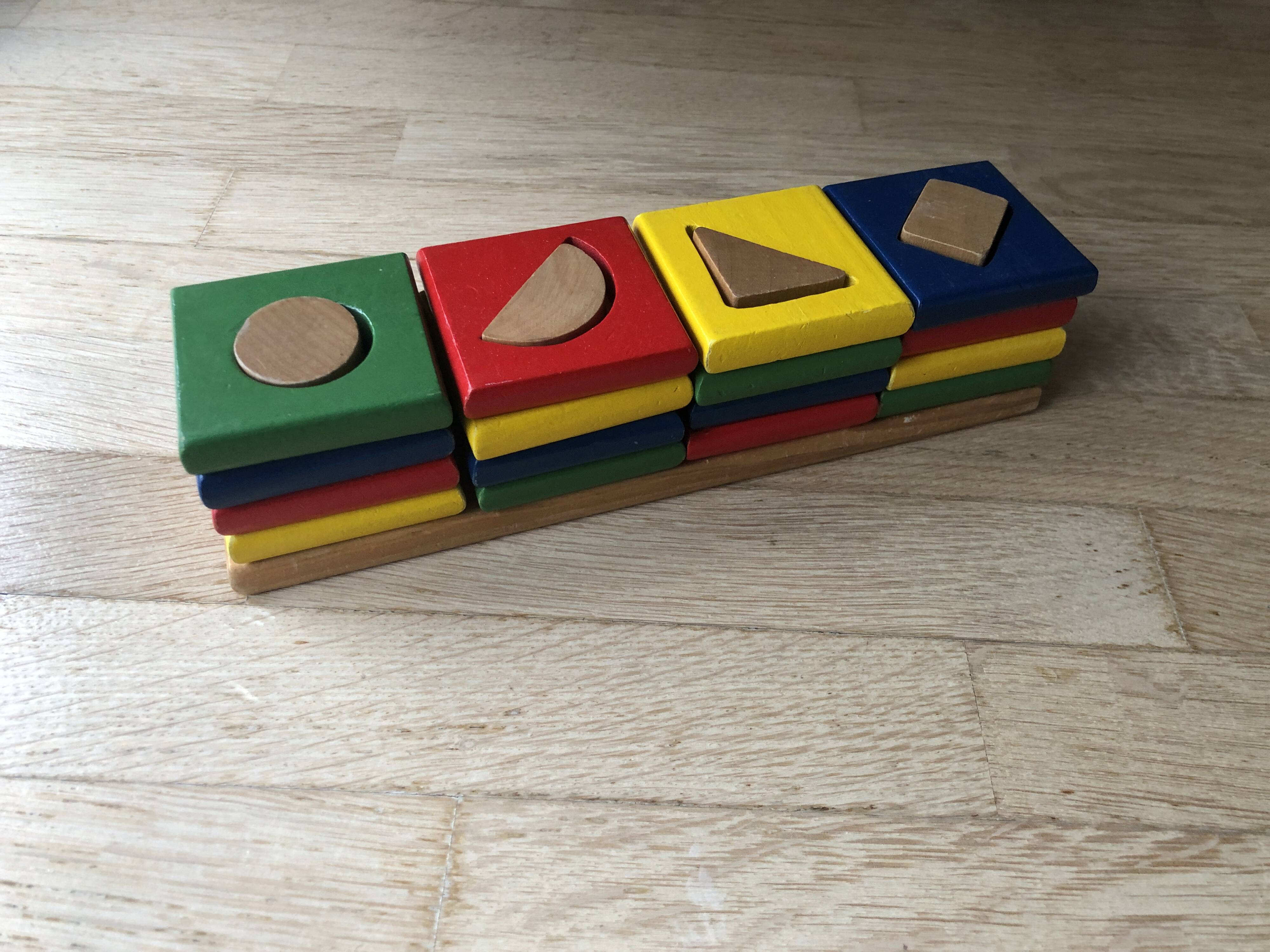 Vintage wood construction game