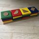 Vintage wood construction game