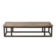 Guyuan – Table basse en orme ancien et structure en métal n°1