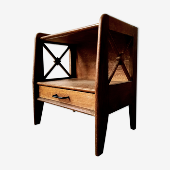 Oak bedside table made by Ateliers Saint Sabin