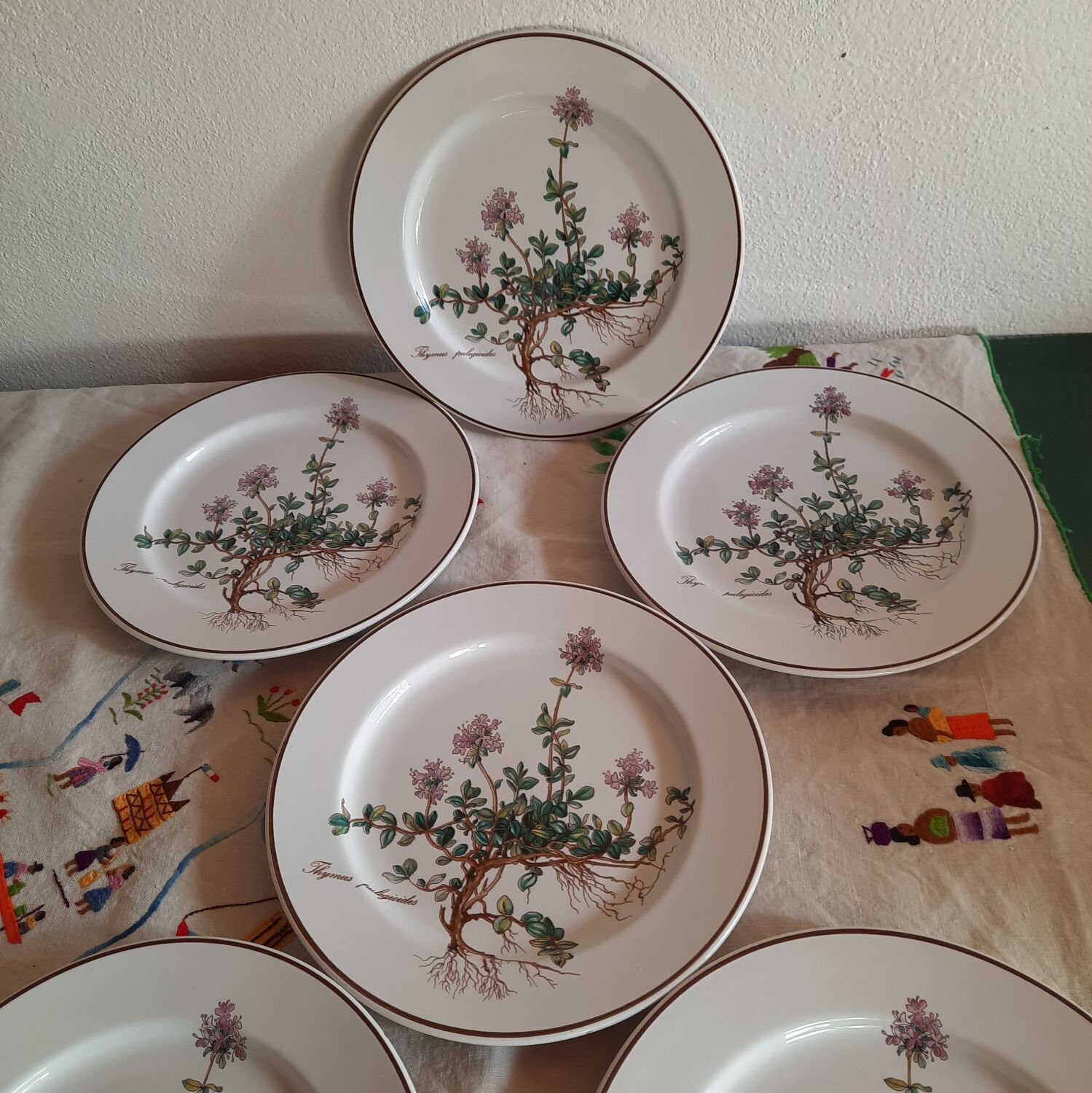 6 small plates - 20 cm - Botanica, Villeroy and Boch series