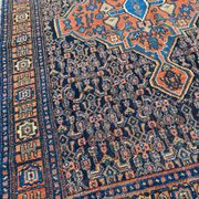 Tapis ancien persan d’orient senneh fait main 102x139 cm