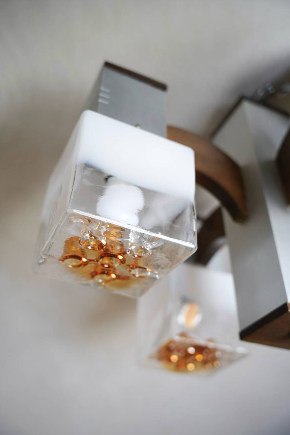 Cubic chandelier by Gaetano Sciolari for Mazzega