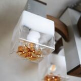 Cubic chandelier by Gaetano Sciolari for Mazzega