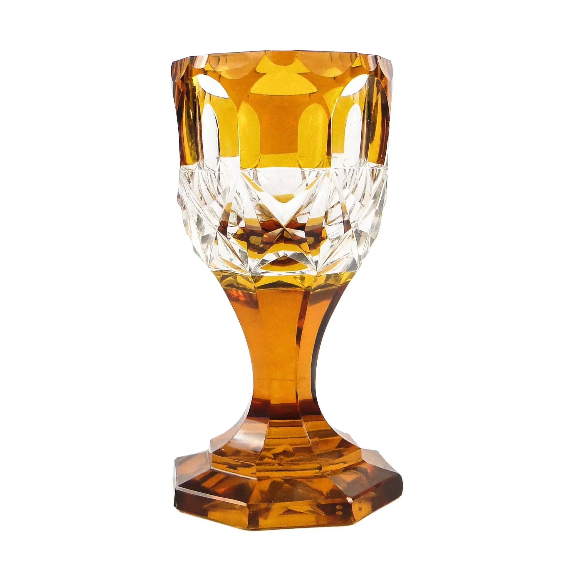 Art Deco goblet, Czechoslovakia, 1930s