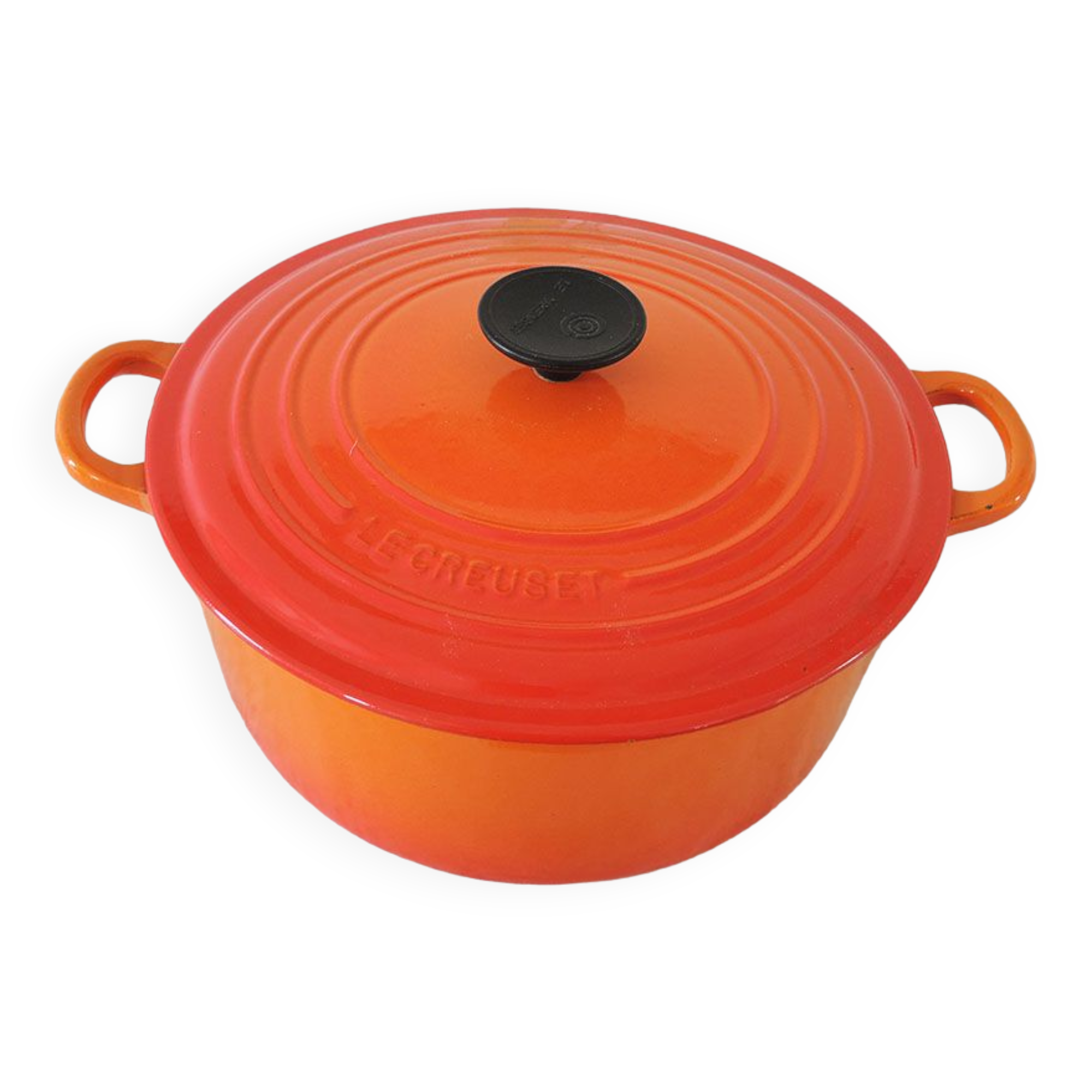 Le Creuset 26 orange casserole
