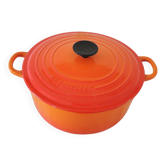 Le Creuset 26 orange casserole