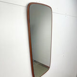 Mirror with wooden teak edge