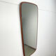 Mirror with wooden teak edge