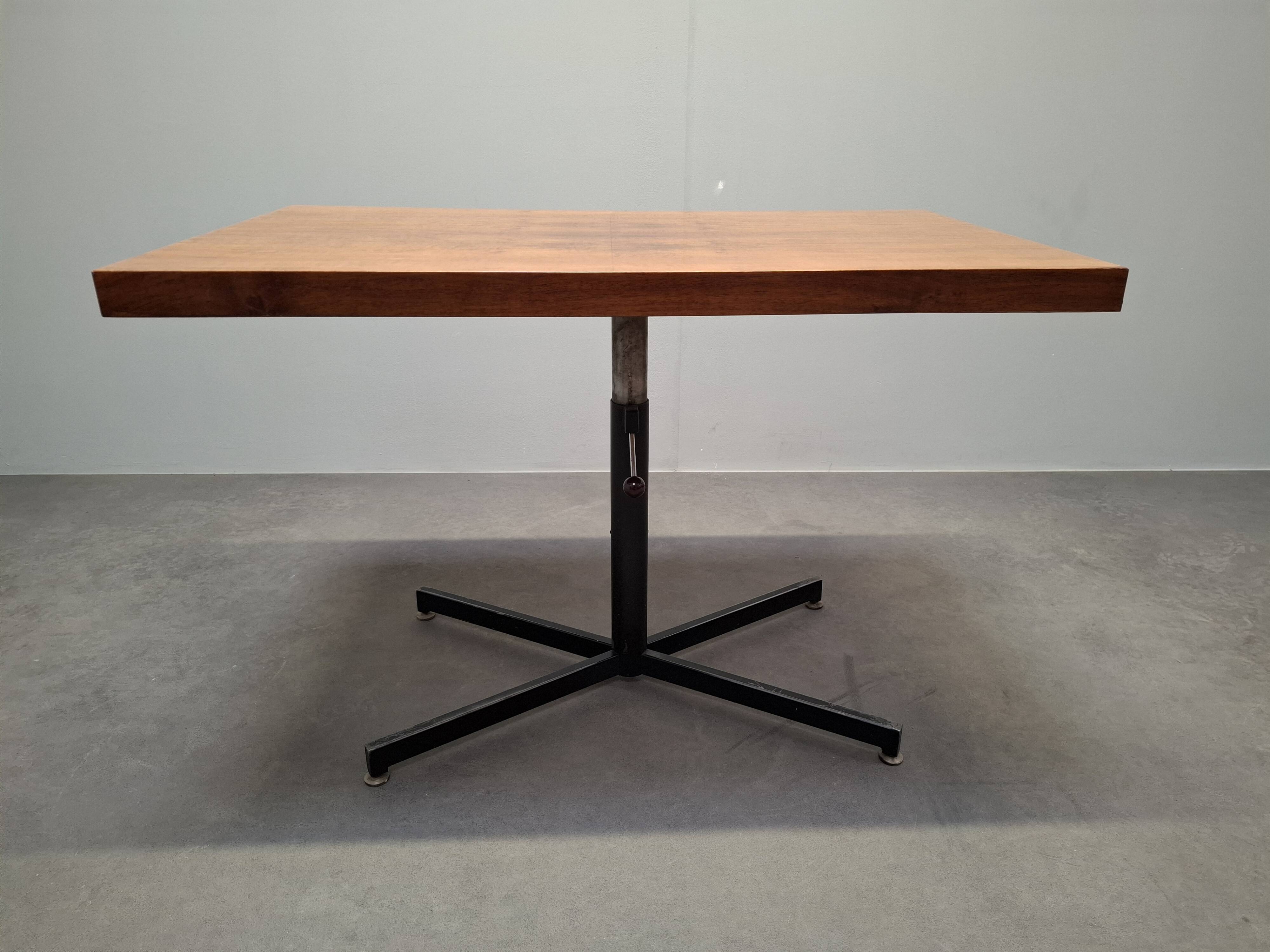Height Adjustable Oak Table by ILSE Möbel, Germany, 1970s, Mid-Century