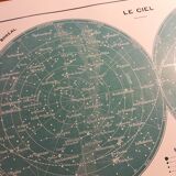 Old sky map from 1928