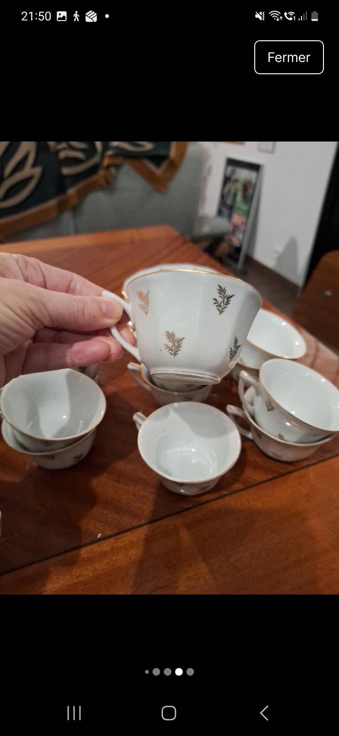 Tea or coffee porcelain service