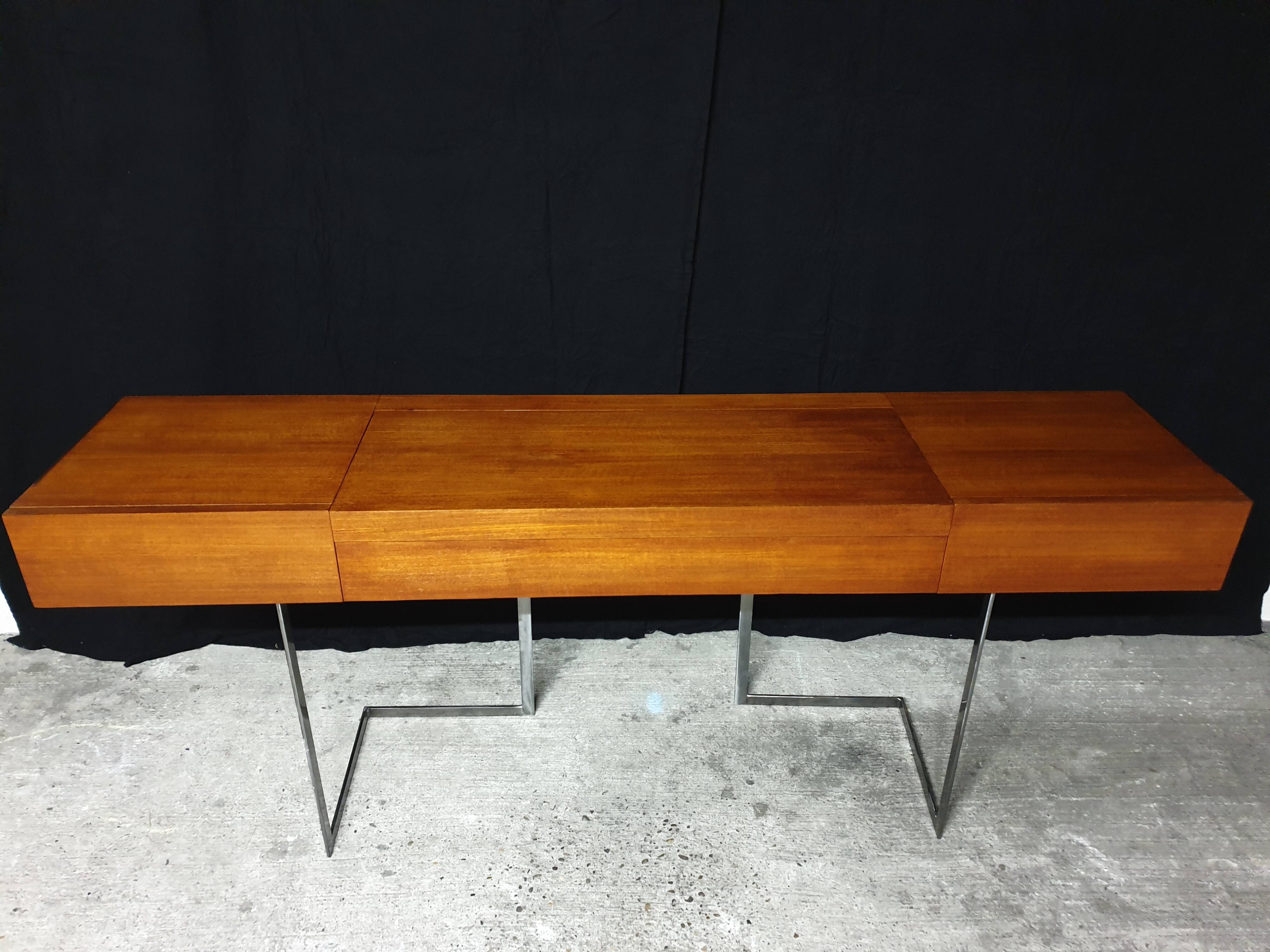 Teak design hairdresser Roche Bobois mid-century