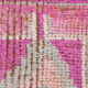 Tapis rose pâle vintage runner 300x86cm