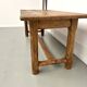 Table de ferme XIXe siècle en chêne et noyer
