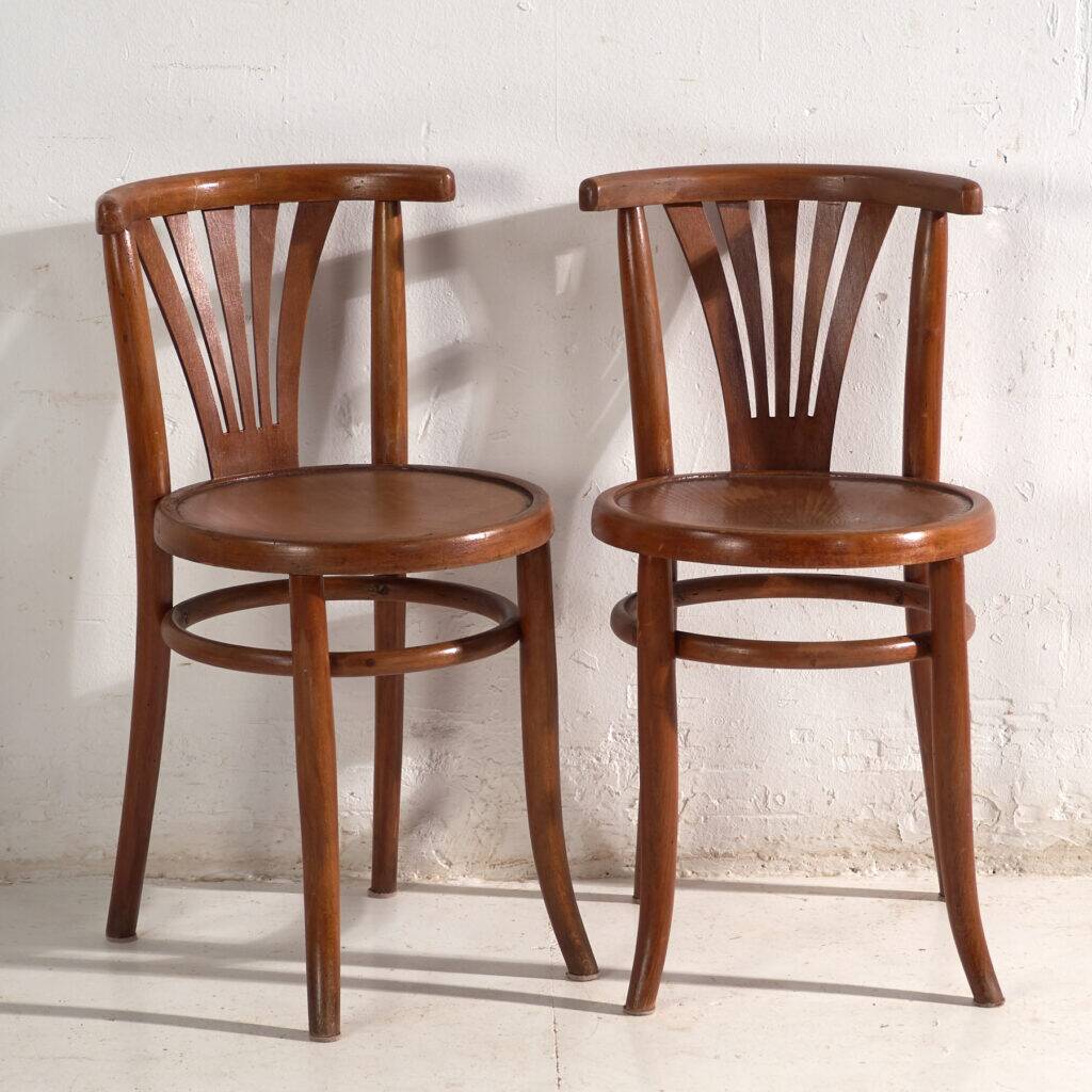 Antique bentwood chairs in Thonet style – Hungary, circa 1960 #7 - Set of 2 pieces
