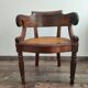 Fauteuil et Bureau en bois massif époque Louis Philippe.Vendu ensemble
