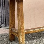 Solid wood bench, French craftsmanship, 102cm