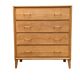 Commode pieds compas et chêne brut massif  1960