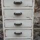 Meuble tiroirs chiffonnier industriel sapin 1950