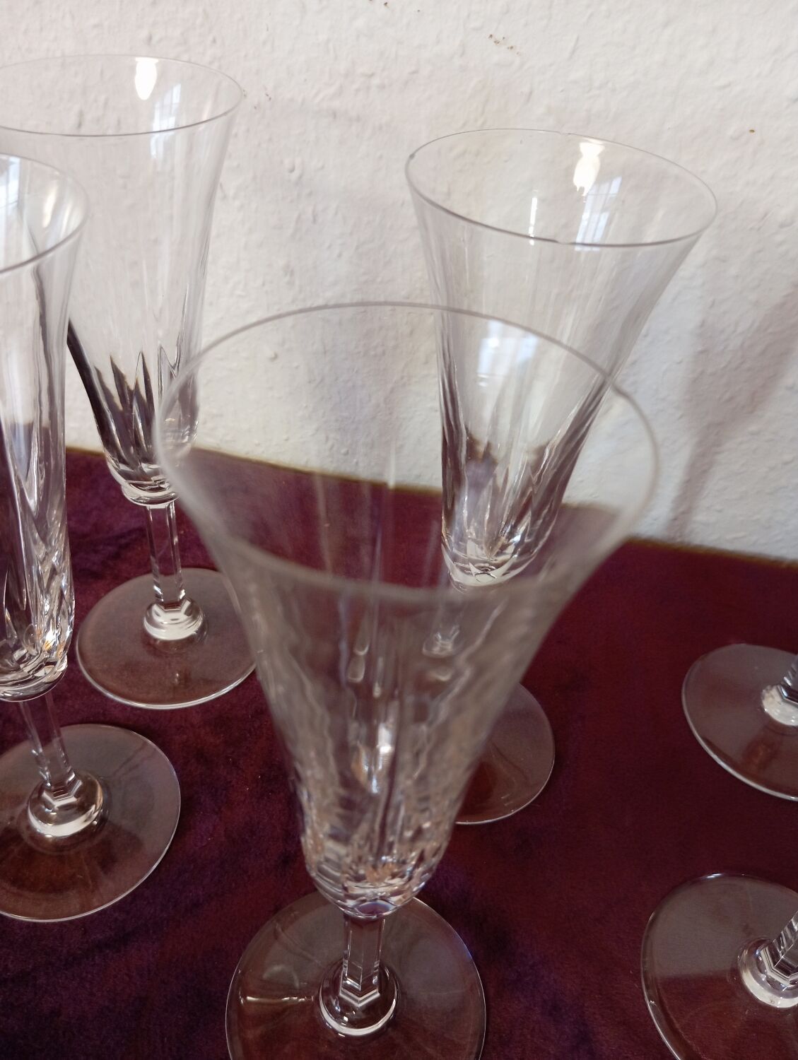 St louis "Cerdagne" model champagne flutes