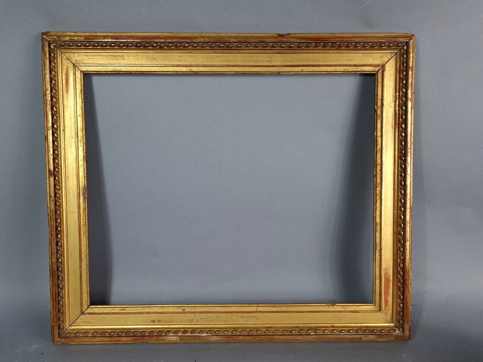 Old frame wood stucco gilding original 50x42 foliage 41x33 cm SB