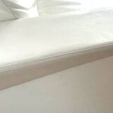 White leather sofa