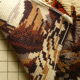 Carpet made vintage hand 83X66cm.