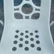 Set of 4 identical Space Age White Garden Chairs from the 70s