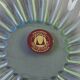 Vintage 1980s Walther Glas 'Solaris' Art Glass Swirl Bowl.