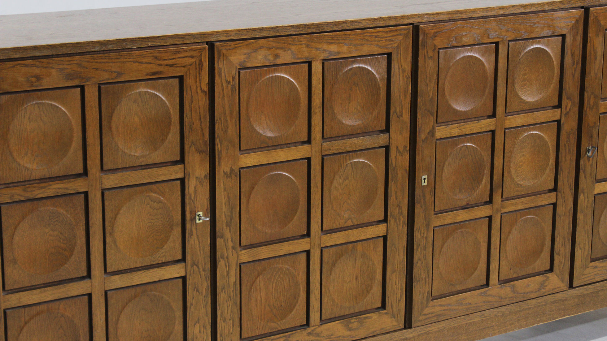 Vintage brutalist sideboard 1970s Gerhard Bartels