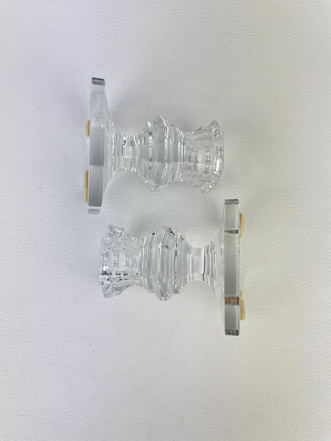 Baccarat table candlesticks Harcourt model crystal